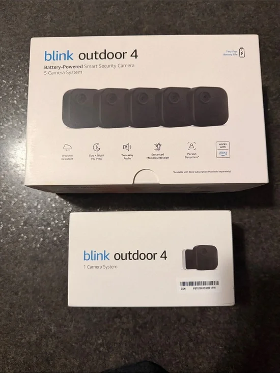 Blink Outdoor 4 Battery-Powered Smart Security Camera - Black