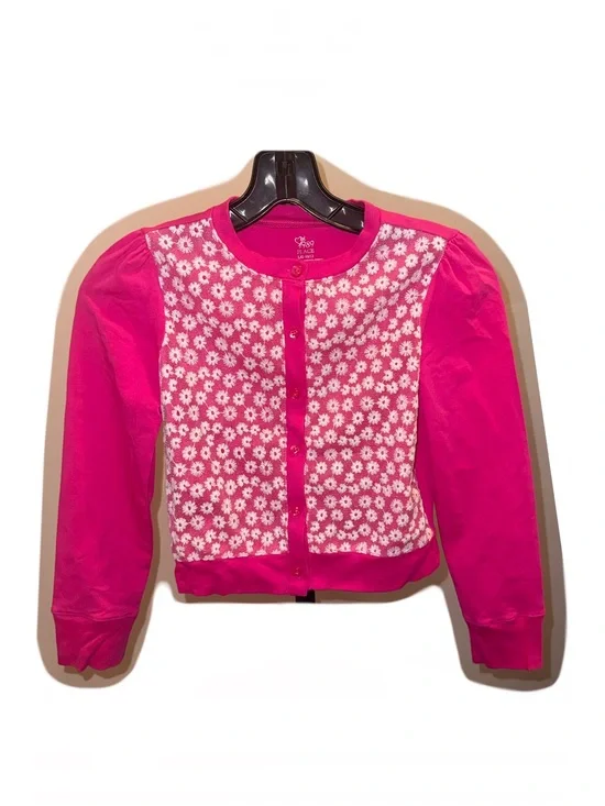 The Children’s Place Pink Floral Print Button Cardigan