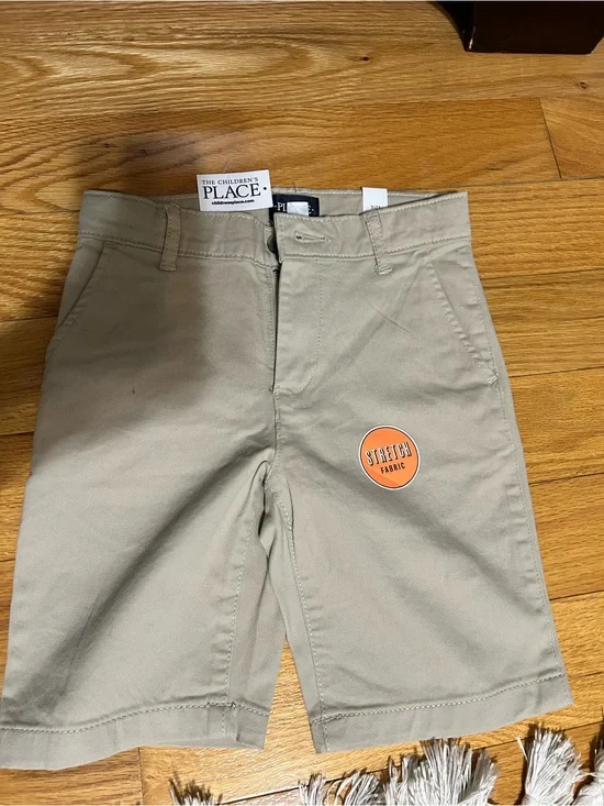 The Children's Place Khaki Stretch Boys' Shorts - Tan