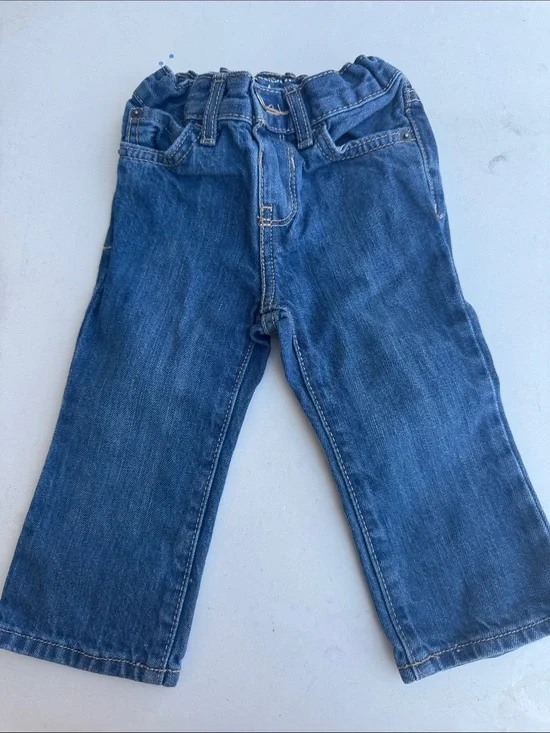 The Children's Place Navy Blue Elastic Waist Jeans