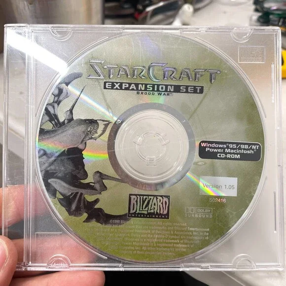 StarCraft Expansion Set: Brood War (PC 1999) Disc Only No manual