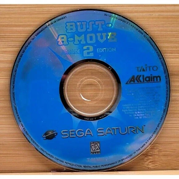 BUST-A-MOVE 2 ARCADE EDITION SEGA SATURN‎ GAME GAME ONLY
