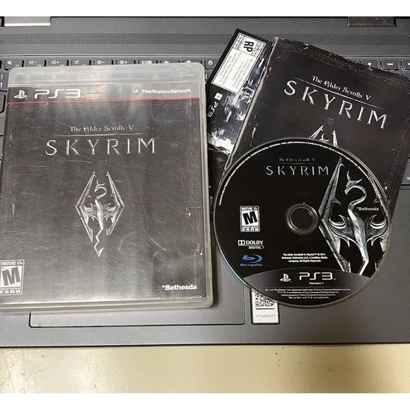 The Elder Scrolls‎ V Skyrim Sony PlayStation 3 PS3 Bethesda RPG Game with Map