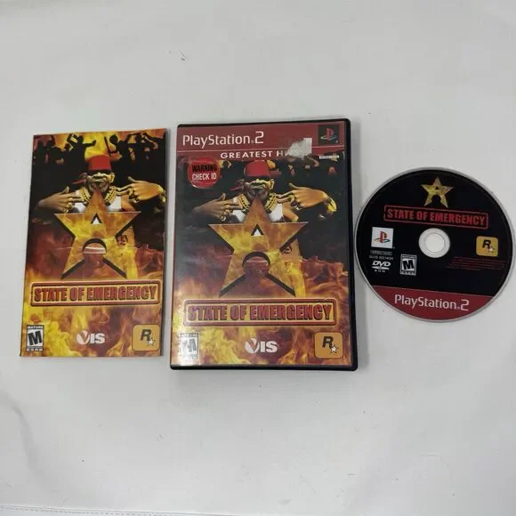 State of Emergency PS2 PlayStation 2 Complete CIB w/ Manual Near Mint (see pics)