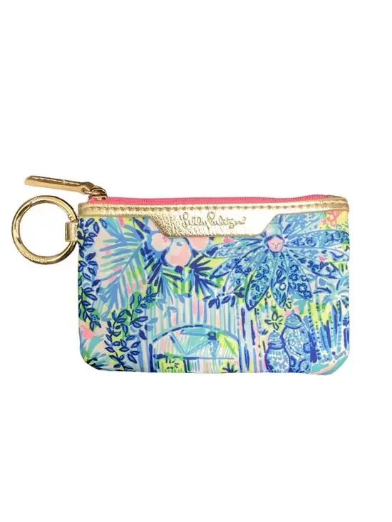 Lilly Pulitzer Wallet/ Pouch Women’s One Size ID/ Card Soft Case Blue Print