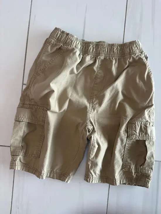 Boys Children's Place Size 14 Khaki Cargo Shorts Adjustable Waist EUC