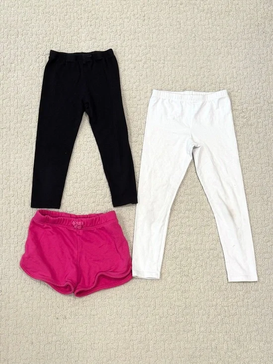 Kids The Children's Place 2 Leggings + Shorts Bundle Size M (7/8)