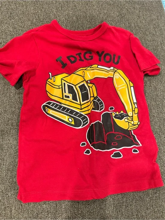 🤑EU The Children's Place I Dig You Excavator Tee🤑