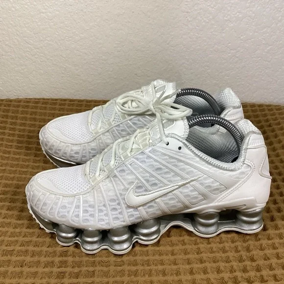 NEW Nike Shox TL Sail White Silver Women's Size 8.5 Sneakers Shoes AR3566-103