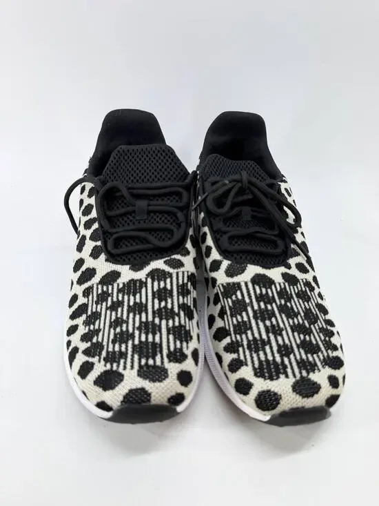 Athletic Works Women’s Sneakers Size 9.5 Black White Polka Dot Memory Foam