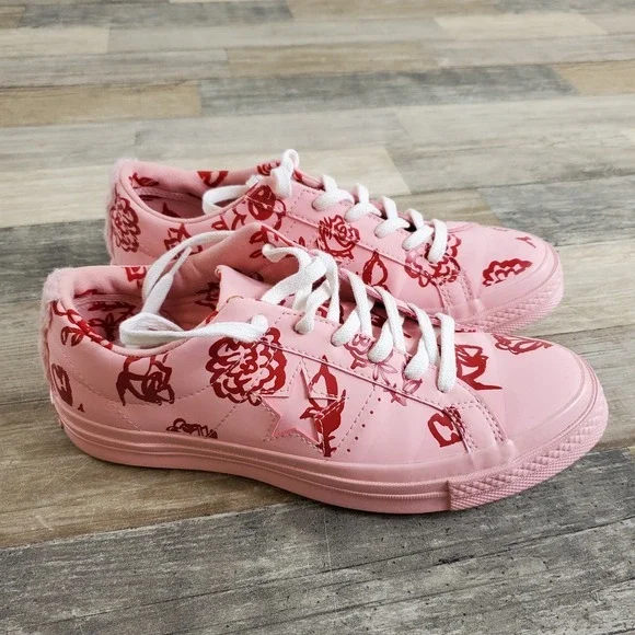 Converse One Star Low Shoes Womens‎ Sz 8 Pink Limited Edition Shrimps