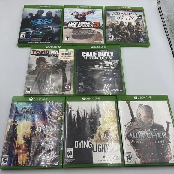 Microsoft Xbox One Video Games‎ Lot of 8 Tested Mature Teen And Everyone Bundle