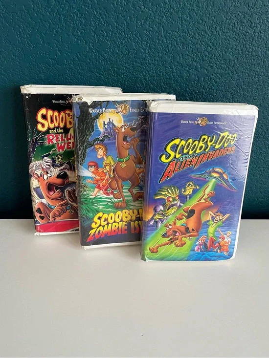 Scooby doo VHS Trio Zombie Island Reluctant Werewolf Alien Invaders