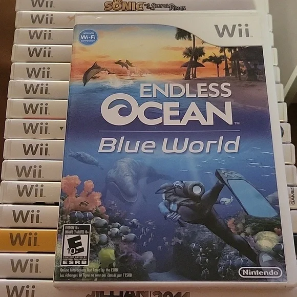 Endless Ocean Blue World - Wii Game No Visable Stratches Original Case & Papers