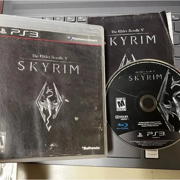 The Elder Scrolls V Skyrim‎ Sony PlayStation 3 PS3 Bethesda RPG Game with Manual