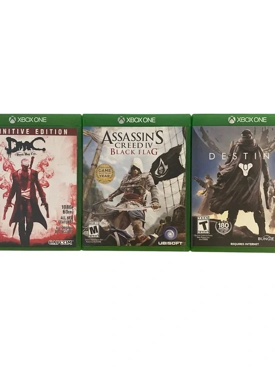 Xbox One Game Bundle - Destiny - DMC Devil May Cry - Assassin’s Creed Black Flag