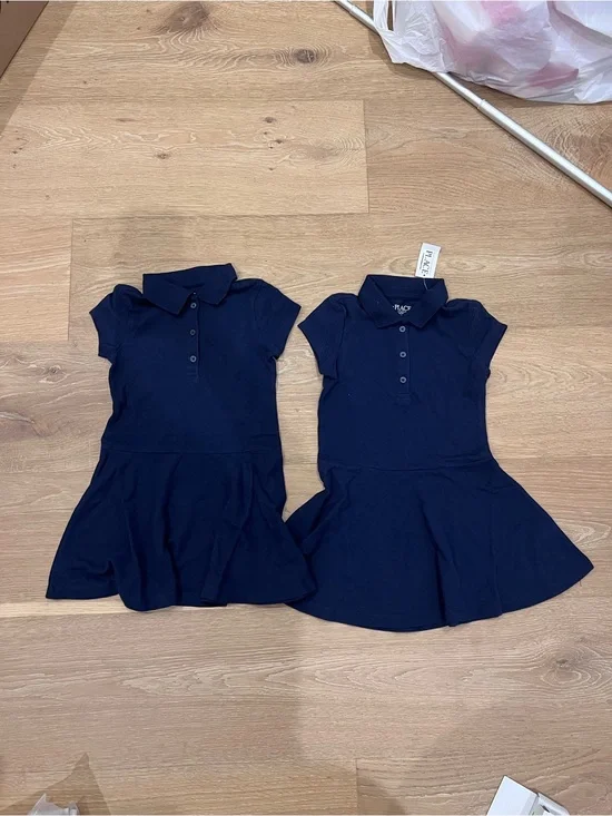 The Children's Place Navy Polo Skater Dress for Girls xs