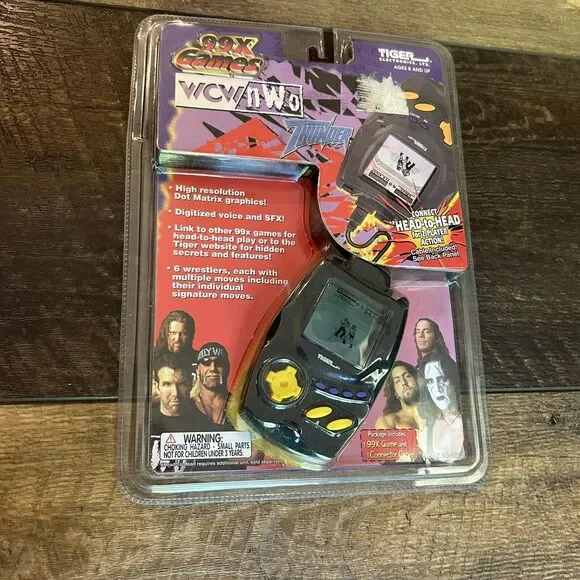 NEW WCW/NWO Thunder 99X Games Handheld Game 1998 NEW Sealed‎ Tiger Electronics