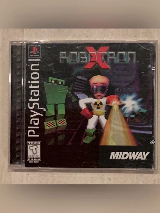 Robotron X PlayStation Game PS1 Black Label CIB