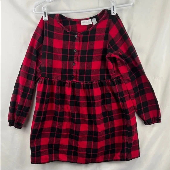 The Children’s Place - Girls Dress - Red and Black Plaid - Size 10/12