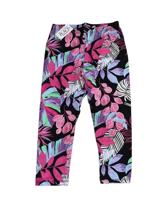 Children Place Girls Tropical Print Capri Leggings M (7/8)