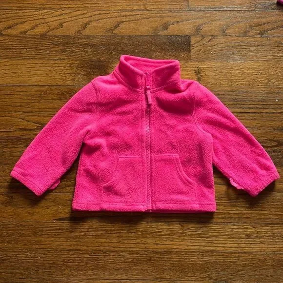 The Children’s Place Neon Pink Zip Up Fleece