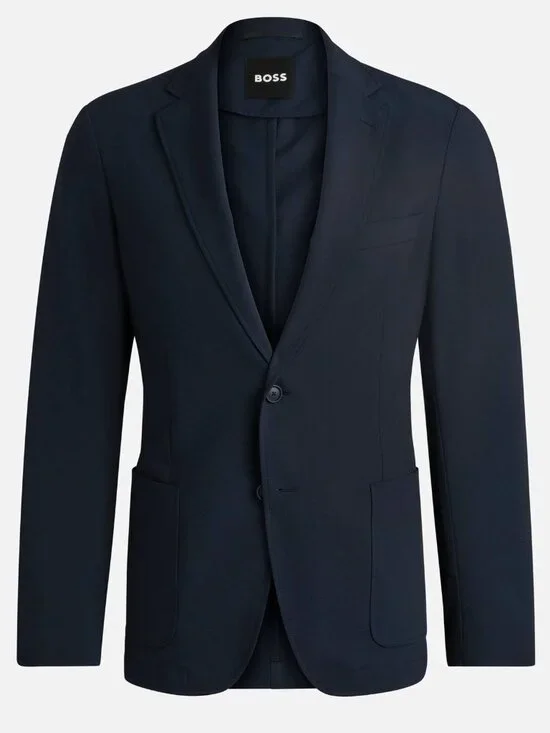 Hugo BOSS Hanry Performance Tech Travel Slim Fit Blazer Sport Coat 40R Navy $500