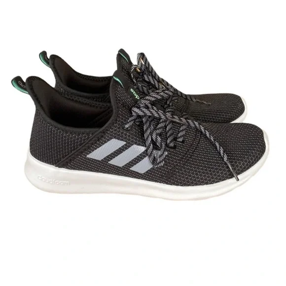 Adidas Women's Cloudfoam Pure Athletic Running Shoes Black/Grey Size 7.5
