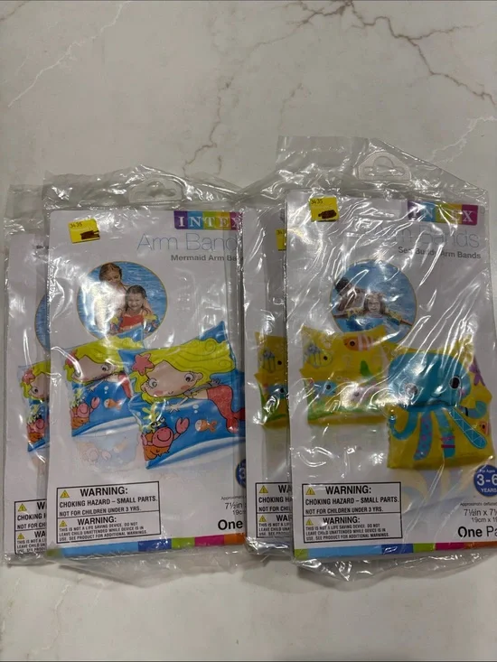 Intex Sea Buddy Kids Mermaid & Octopus Arm Bands Floaties 2 of Each Design