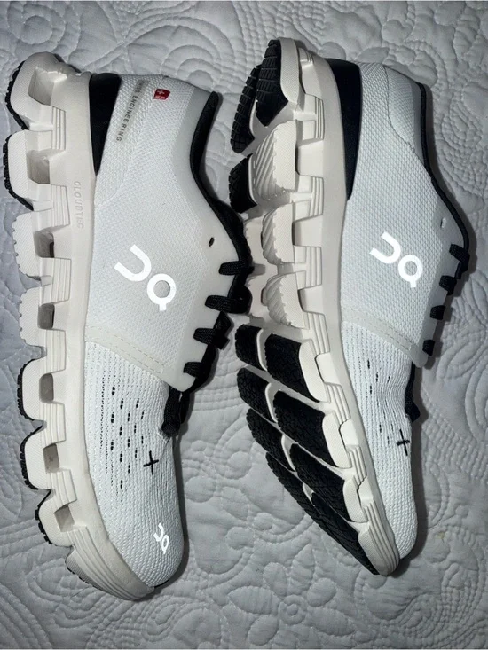 On Running Women's Cloud White/Black Athletic Shoes