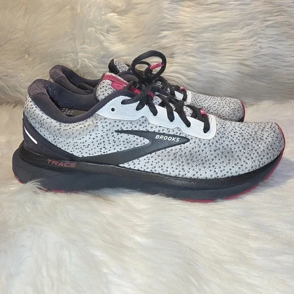 Brooks Trace 1 Running Shoes - Women's Size 9 B — Gray/Black/Pink 1203511B057
