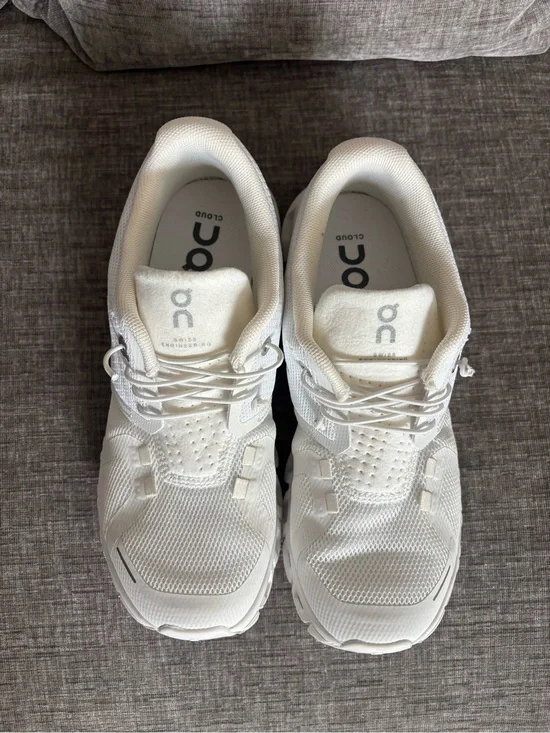On Running All-White Cloud Sneakers