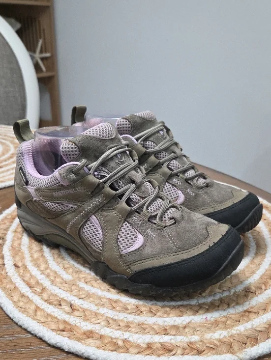 Merrell Chameleon Arc 2 Hiking Shoes In Olive Orchid, Size 7.5