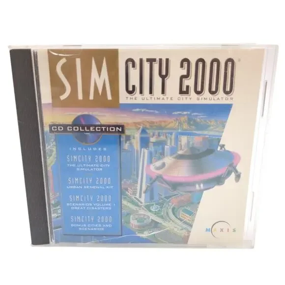 SimCity 2000 CD Collection PC Video Game Maxis City Builder Simulation