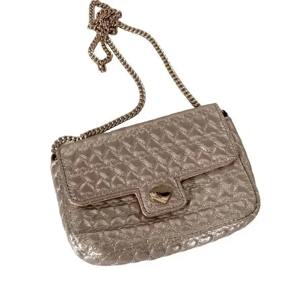 Children’s place Girl's Gold Quilted Purse bag EUC