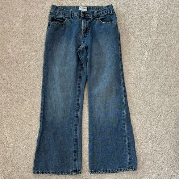 The Children's Place Bootcut Adjustable Waist Medium Wash Jeans Denim Boys Sz 10