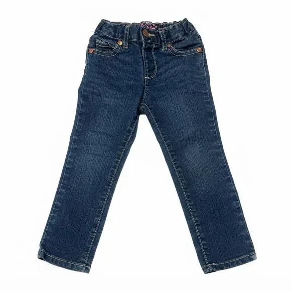 Girls' Classic Dark Wash Denim Jeans