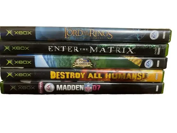 Original Xbox Game Lot Of 5! Lord Of The Rings The Two Towers, Destroy All Human
