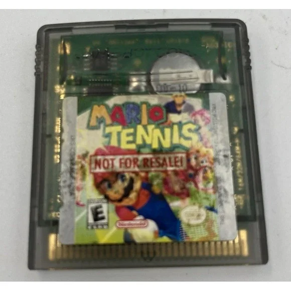 NOT FOR RESALE: Mario Tennis (Nintendo Game Boy Color)‎ GBA TESTED & Authentic