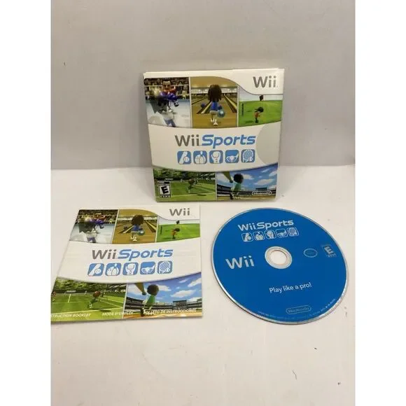 Wii Sports Nintendo Wii 2006 - Tested Bowling Golf Tennis Boxing Bball Mint CIB