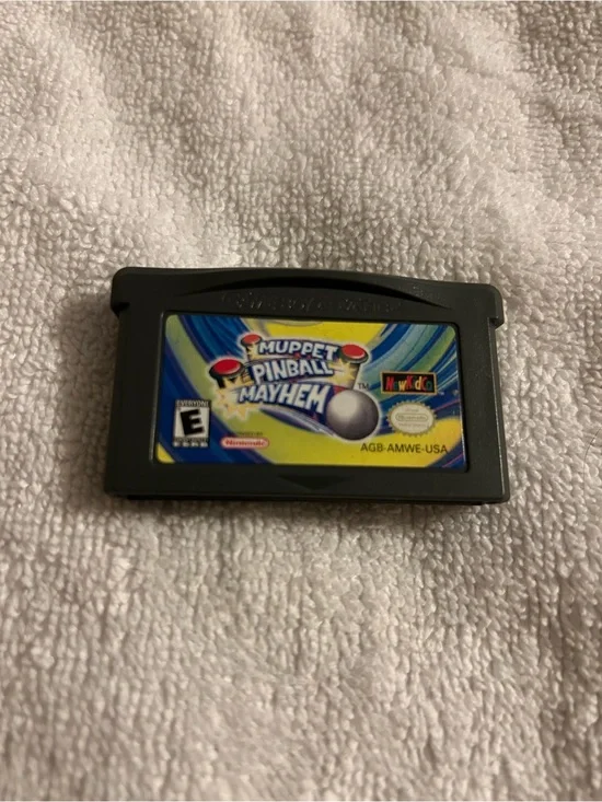 Nintendo Game Boy Advance Muppet Pinball Mayhem - Black & Yellow Label