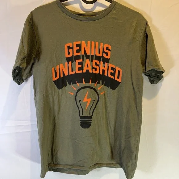 Childrens Place Shirt Boys XLarge‎ 14 XL Graphic Short Sleeve Genius Unleash TCP