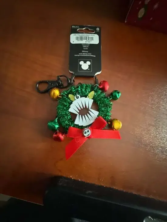 Disney The Nightmare Before Christmas Scary Wreath 3D Keychain