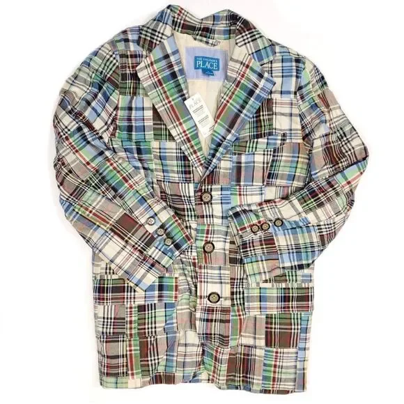 The Children's Place Multicolor Plaid Blazer
