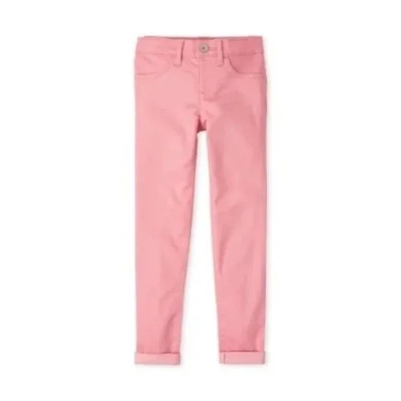 Children's Place Girls Pink Denim Jeggings Size 10