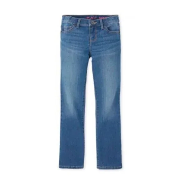 Children's Place Girls Medium Wash Bootcut Jeans Size 12