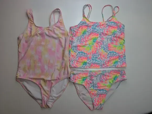 Girls ONE PIECE & Bikini SWIM SUIT SIZE 16 CHILDREN'S PLACE & BMAGICAL BY BTWEEN
