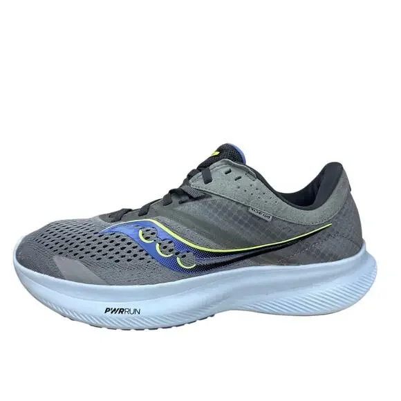 Saucony Ride 16 Grey Blue Running Shoes Womens 11W Sneaker Gorpcore Athletic