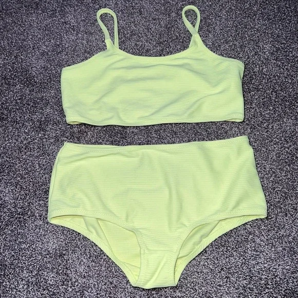 Girls Gap Bikini Size xl yellowish green