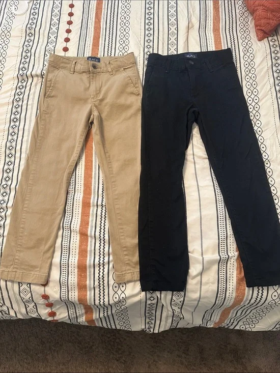 The Children Place Boys Chino Pants - Khaki & Black
